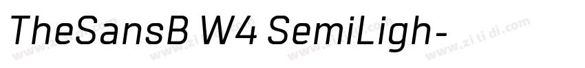 TheSansB W4 SemiLigh字体转换